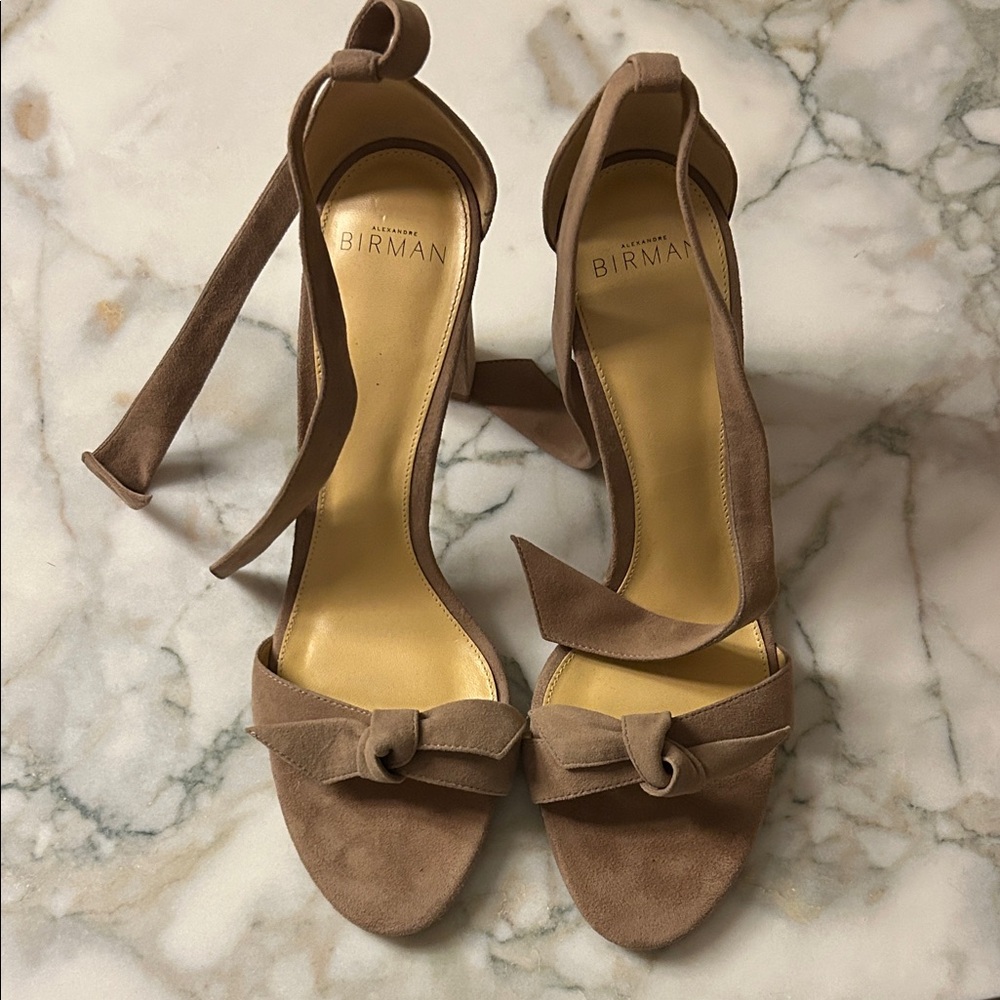 Alexandre Birman Brown Suede Heels